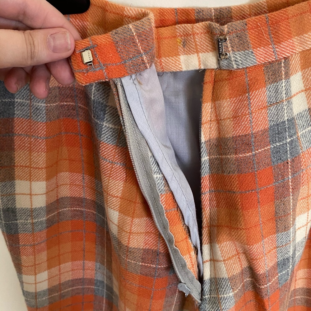 VINTAGE 70s PENDLETON WOOL WOMENS PLAID SUIT - Picture 12 of 16
